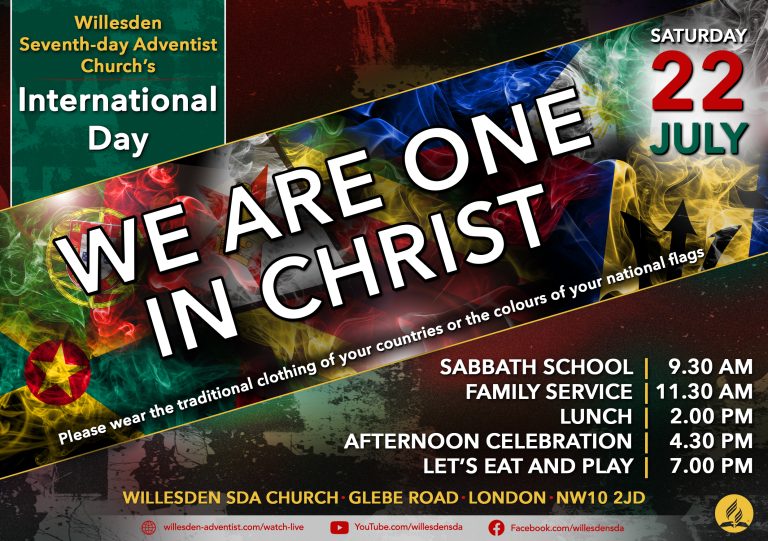 We Are One In Christ – International Day – Willesden Seventh-day ...